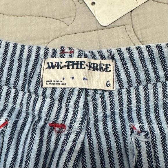 NWT We The Free Hot Tropics Cuffed Harem Pants 6 Striped Embroidered - Picture 12 of 13